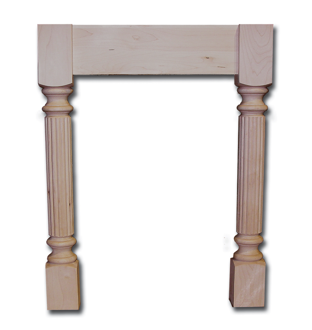Maple Reeded Island End Panel - Remodel Market